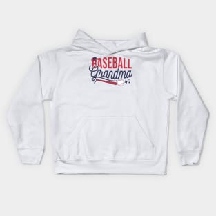 Baseball Grandma Kids Hoodie